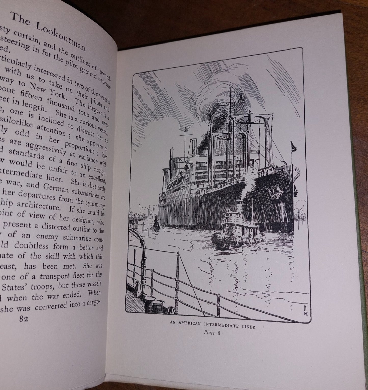 The LOOKOUTMAN David W Bone 1923 1st edition. Nautical, Maritime Shiping, Navy21