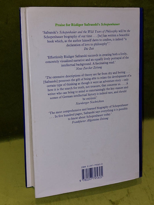 Schopenhauer by Rudiger Safranski (1989) Hardback1