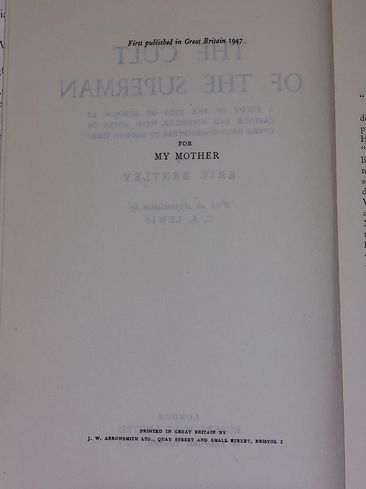 The Cult Of The Superman by Eric Bentley (1947)9