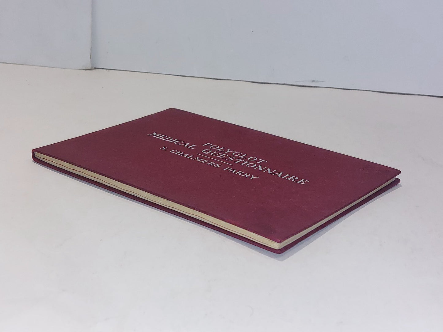 Polyglot Medical Questionnaire - S. Chalmers Parry 1953 1st Edition HK Lewis &co5