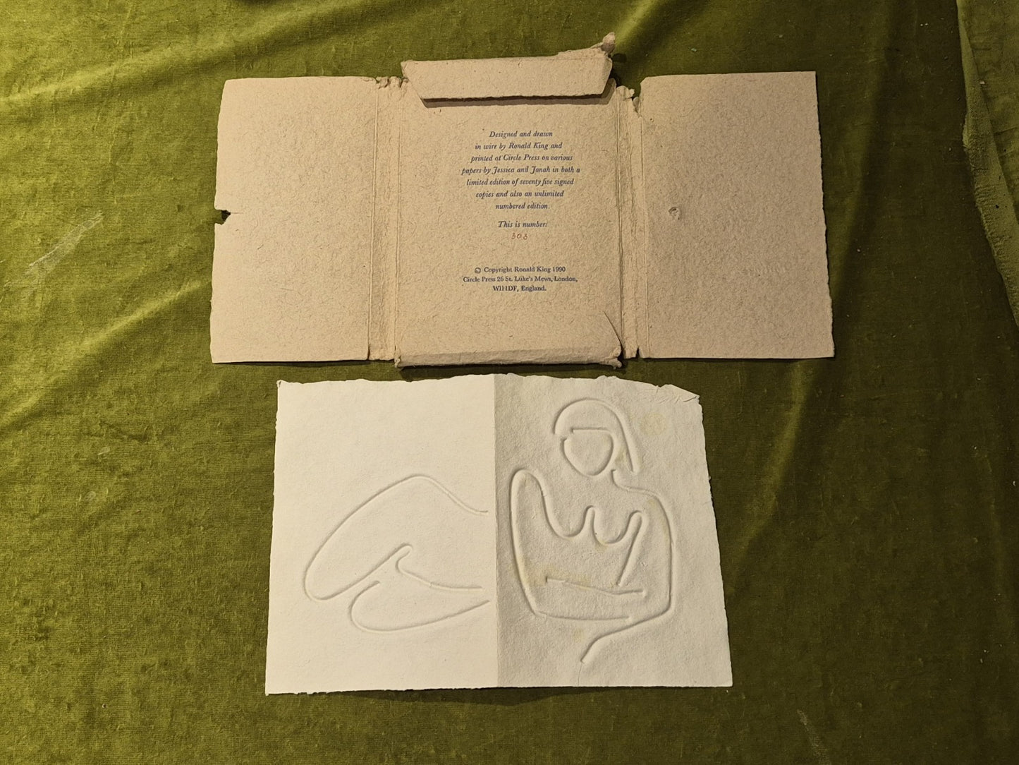 Ronald KING / TURN OVER DARLING 1st Edition 1990 #303 Circle Press4