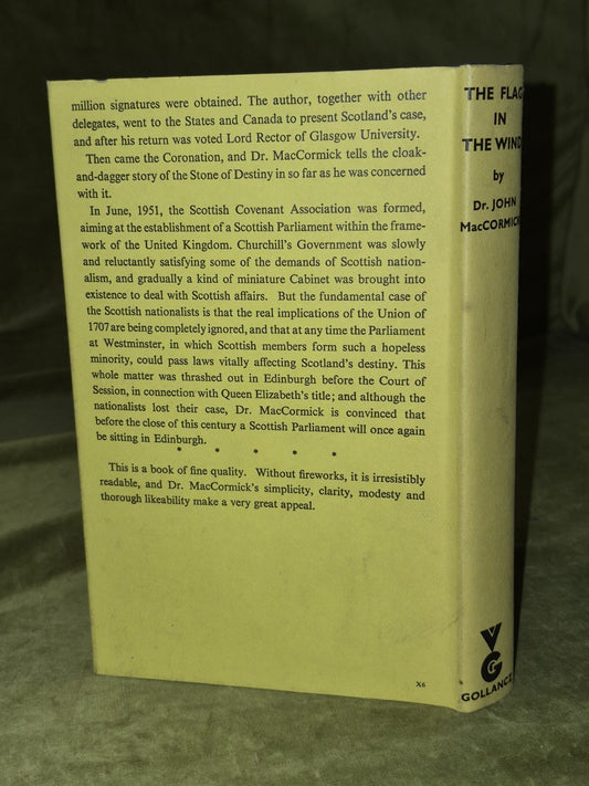 The Flag in the Wind John MacCormick 1955 First Hardback Dustjacket1