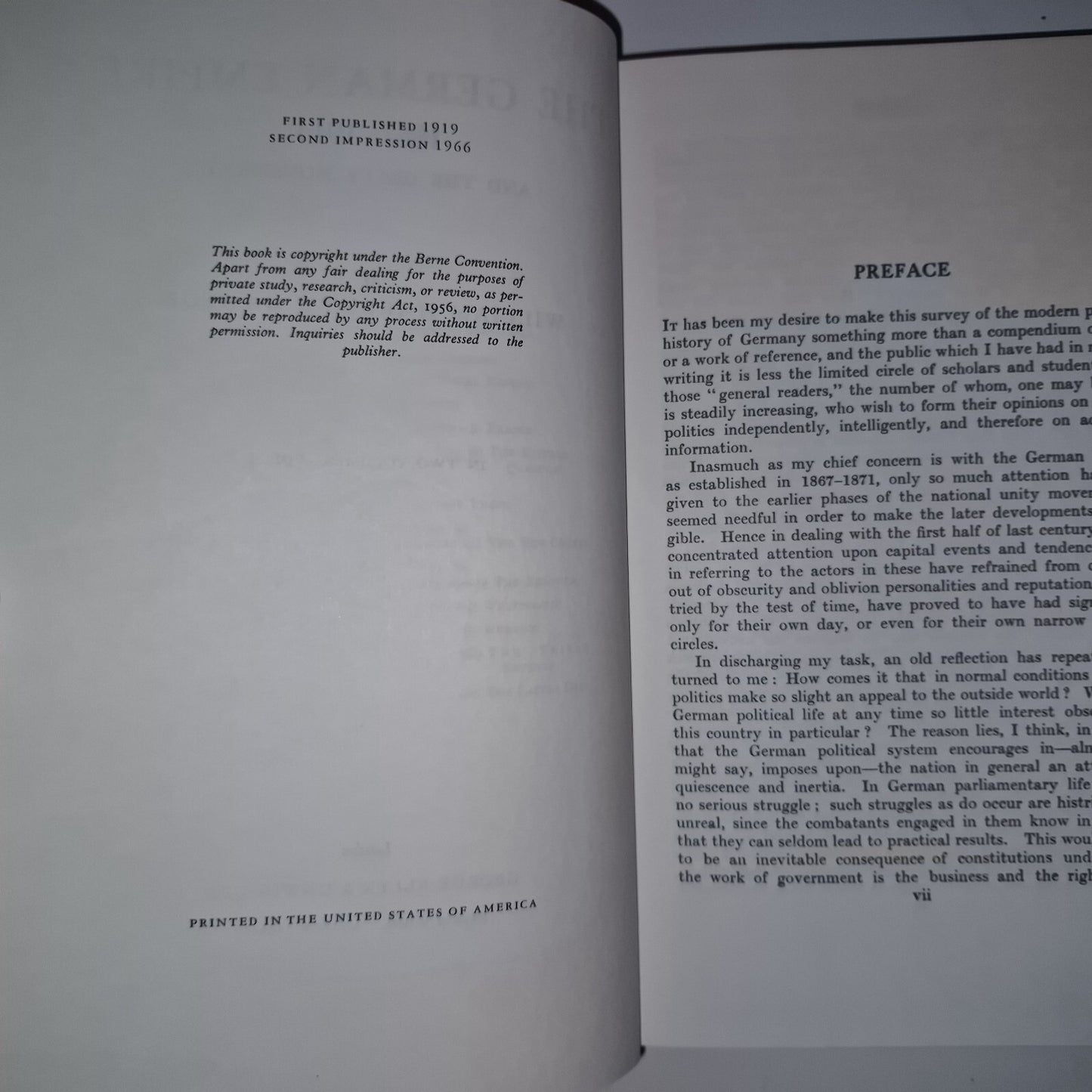 The German Empire 18671914 And The Unity Movement, William Harbutt Dawson 19665