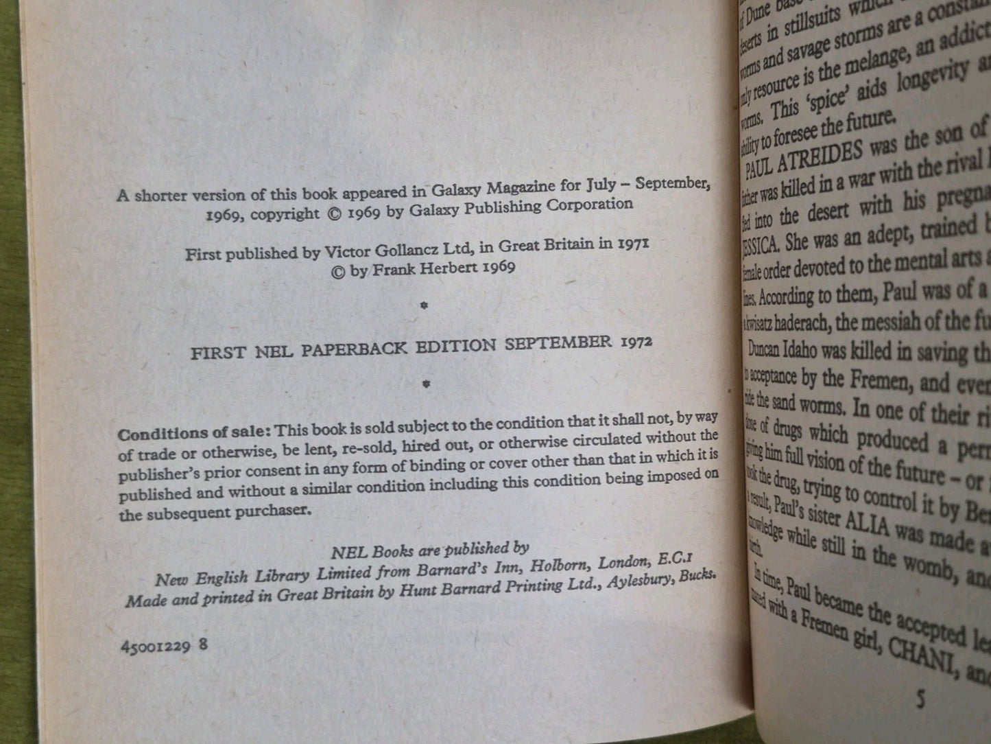 Dune Messiah by Frank Herbert 1972 NEL Edition Paperback4