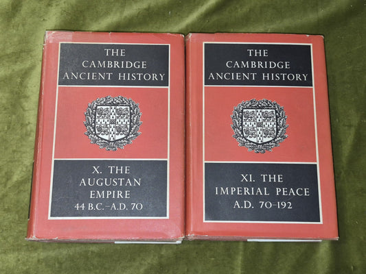 The Cambridge Ancient History (1966) Volumes X XI, 10 and 111