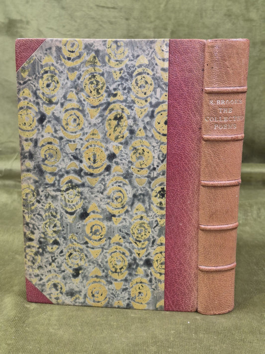 Rupert Brooke the Collected Poems Fine Binding 1960 Sidgwick & Jackson1