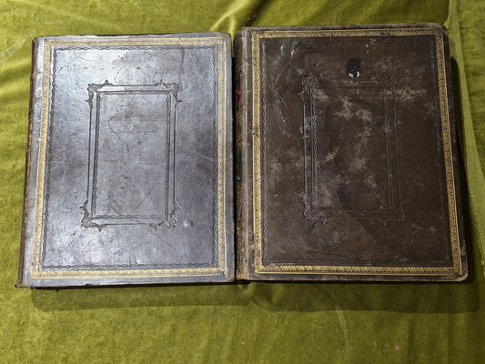 John Brown’s Self Interpreting Bible. Both Volumes (complete) Blackie Circa 18451