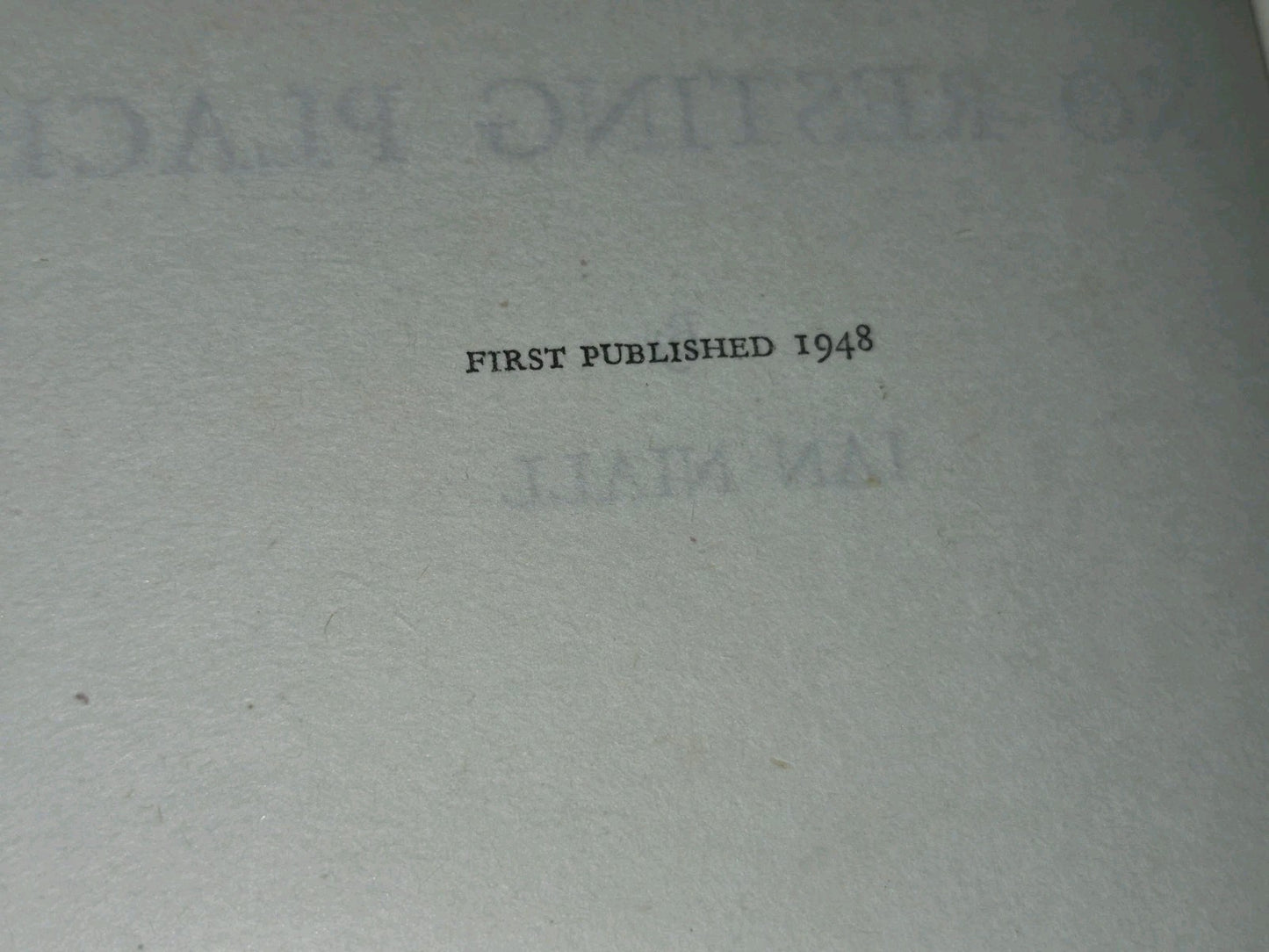 No Resting Place By Ian Niall First Edition 19486
