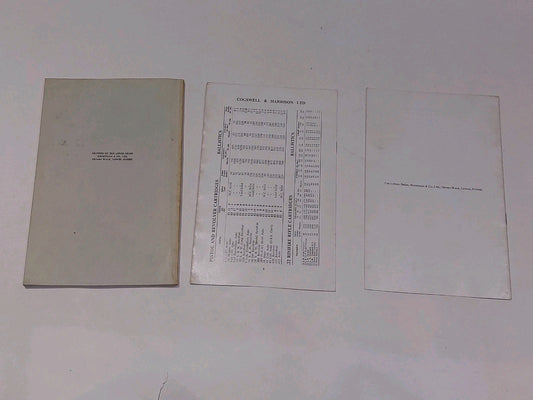 Vintage 1960’s Cogswell & Harrison Ltd London Guns & Rifles Catalogue & Prices1