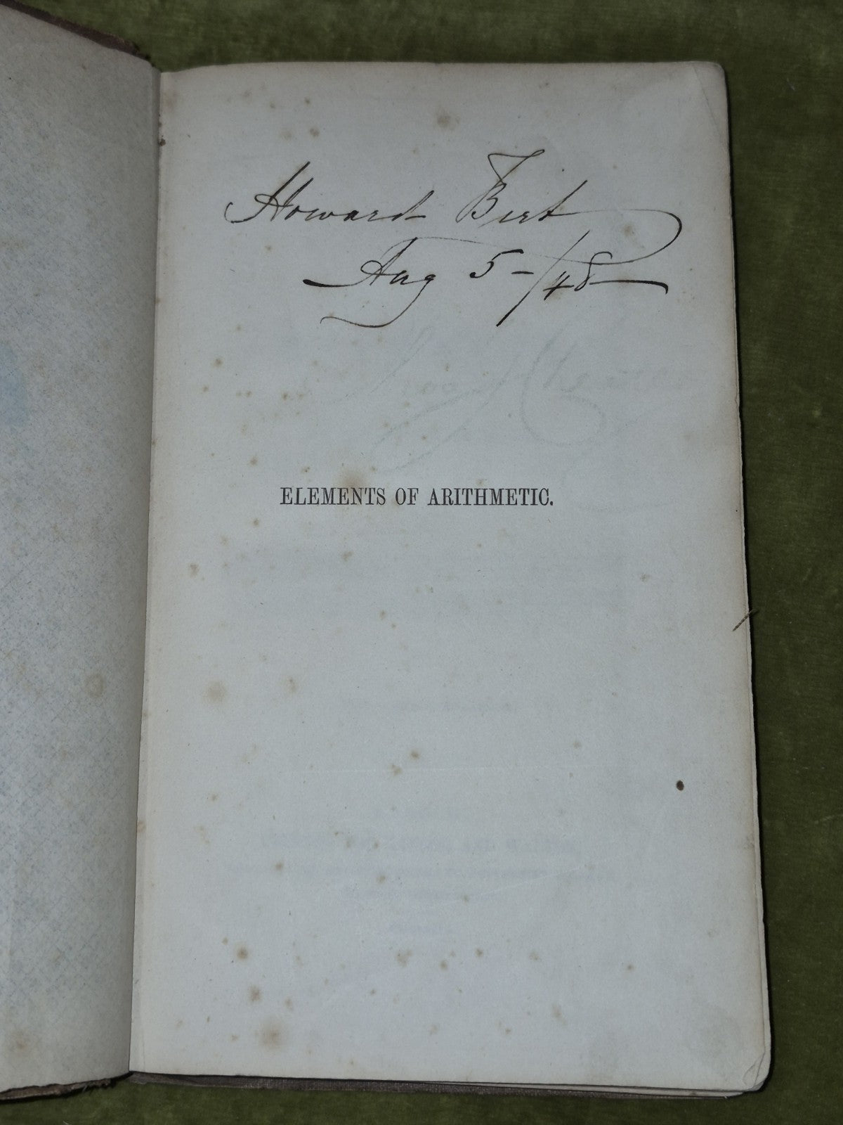 The Elements of Arithmetic Augustus De Morgan Fifth Edition Taylor Walton 18475