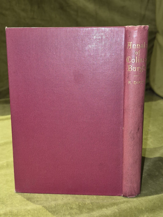 Annals of Colinsburgh Robert Dick Andrew Elliot 1896 Edinburgh1