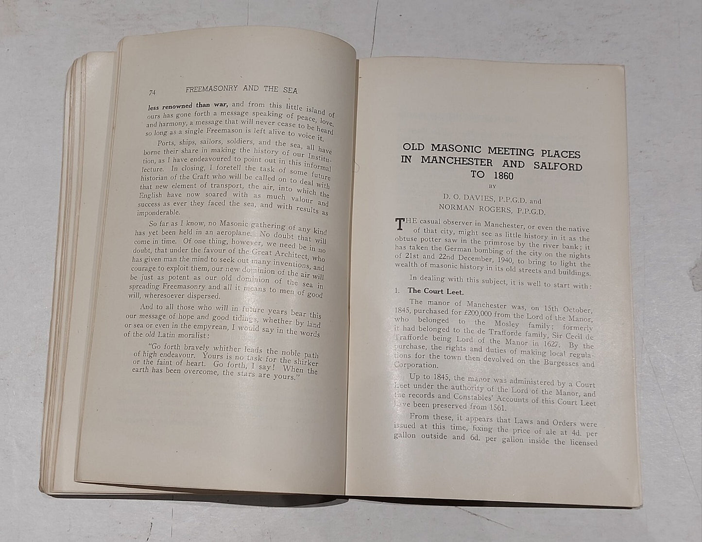 Transactions of the Manchester Association for Masonic Research (1947) Pb Book5