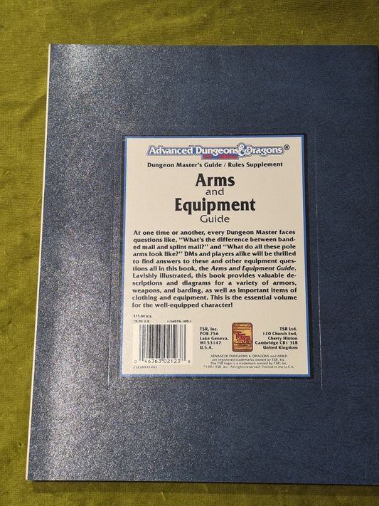 Arms & Equipment Guide Handbook 2nd Edition - AD&D Dungeons and Dragons M7781