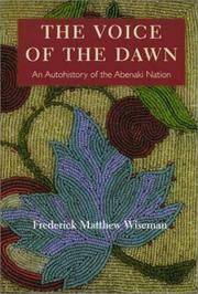 The Voice of the Dawn: An Autohistory of the Abenaki Nation