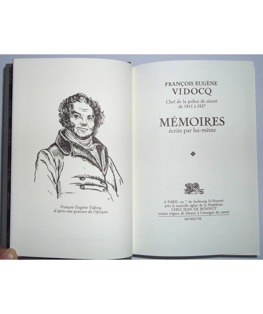 Memoires De Vidocq - Chef De La Police De Surete Jusqu'en 1827