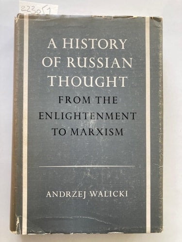 A History of Russian Thought: From the Enlightenment to Marxism