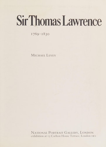 Sir Thomas Lawrence, 1769-1830