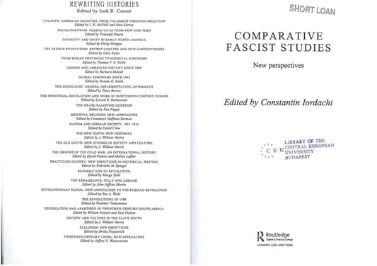 Comparative Fascist Studies: New Perspectives