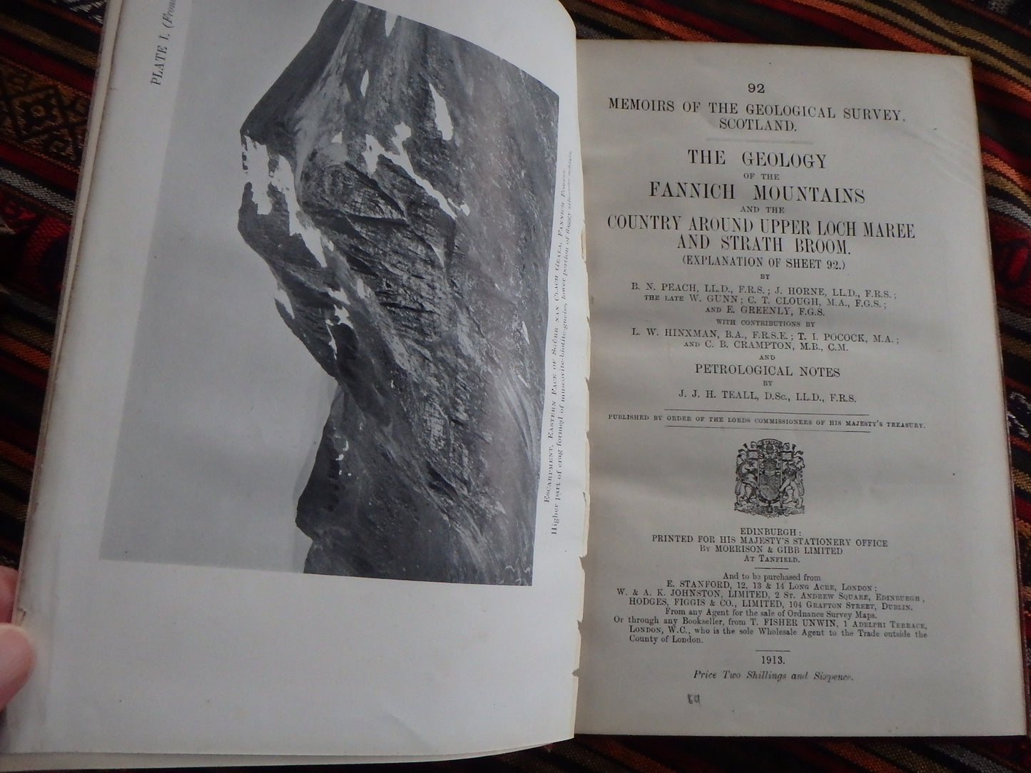 The Geology of the Fannich Mountains and the Country Around Upper Loch Maree and Strath Broom