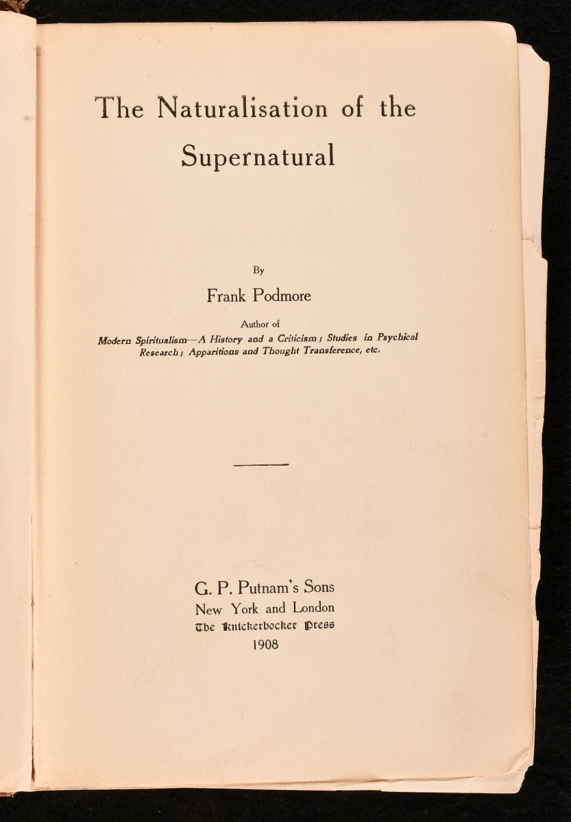 The Naturalisation of the Supernatural