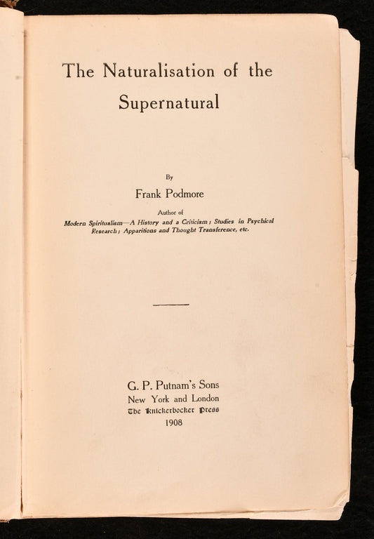 The Naturalisation of the Supernatural