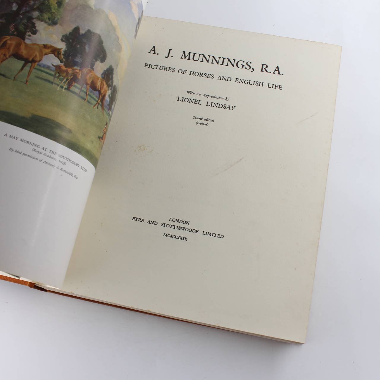 A. J. Munnings, R.A. Pictures of Horses and English Life