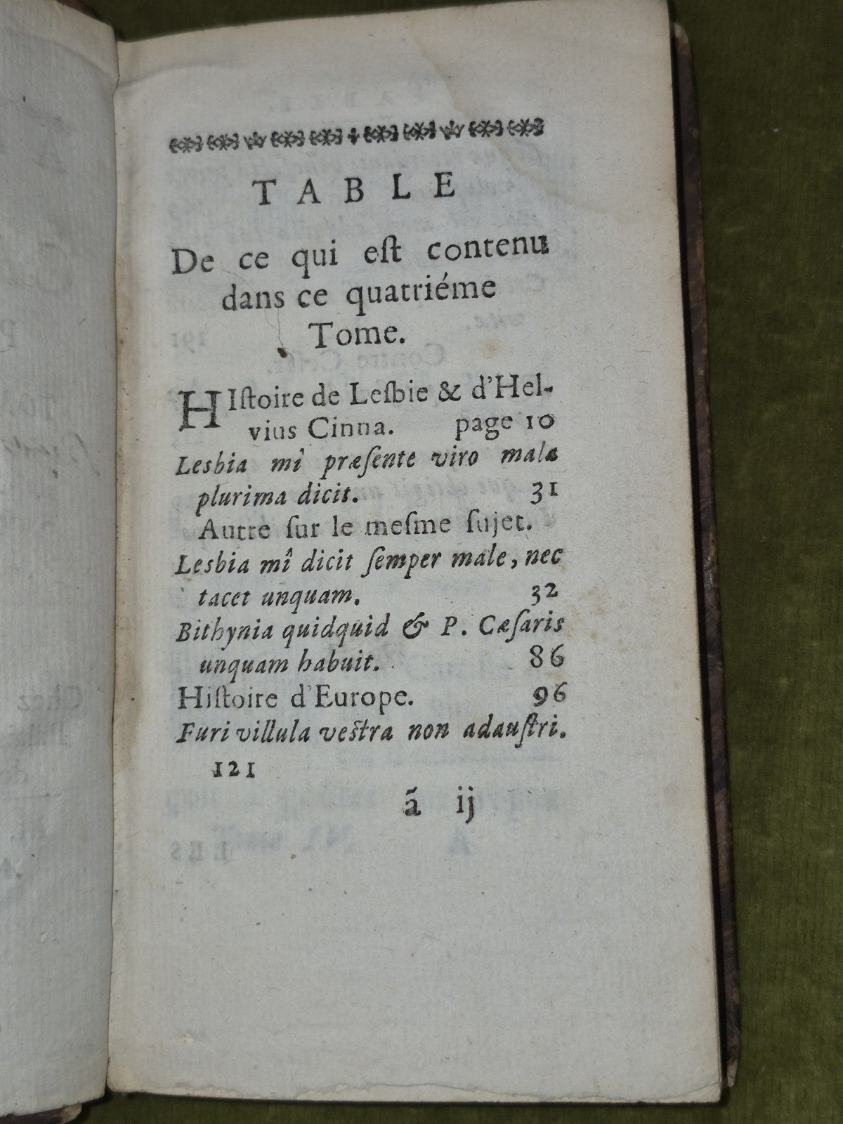 Les Amours De Catulle 1681 Tome Quatrieme Claude Barbin Paris6