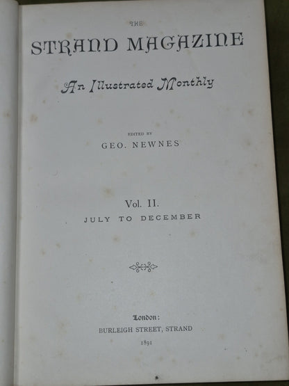 Strand Magazine Vol II 1891 July to December Adventures of Sherlock Holmes4