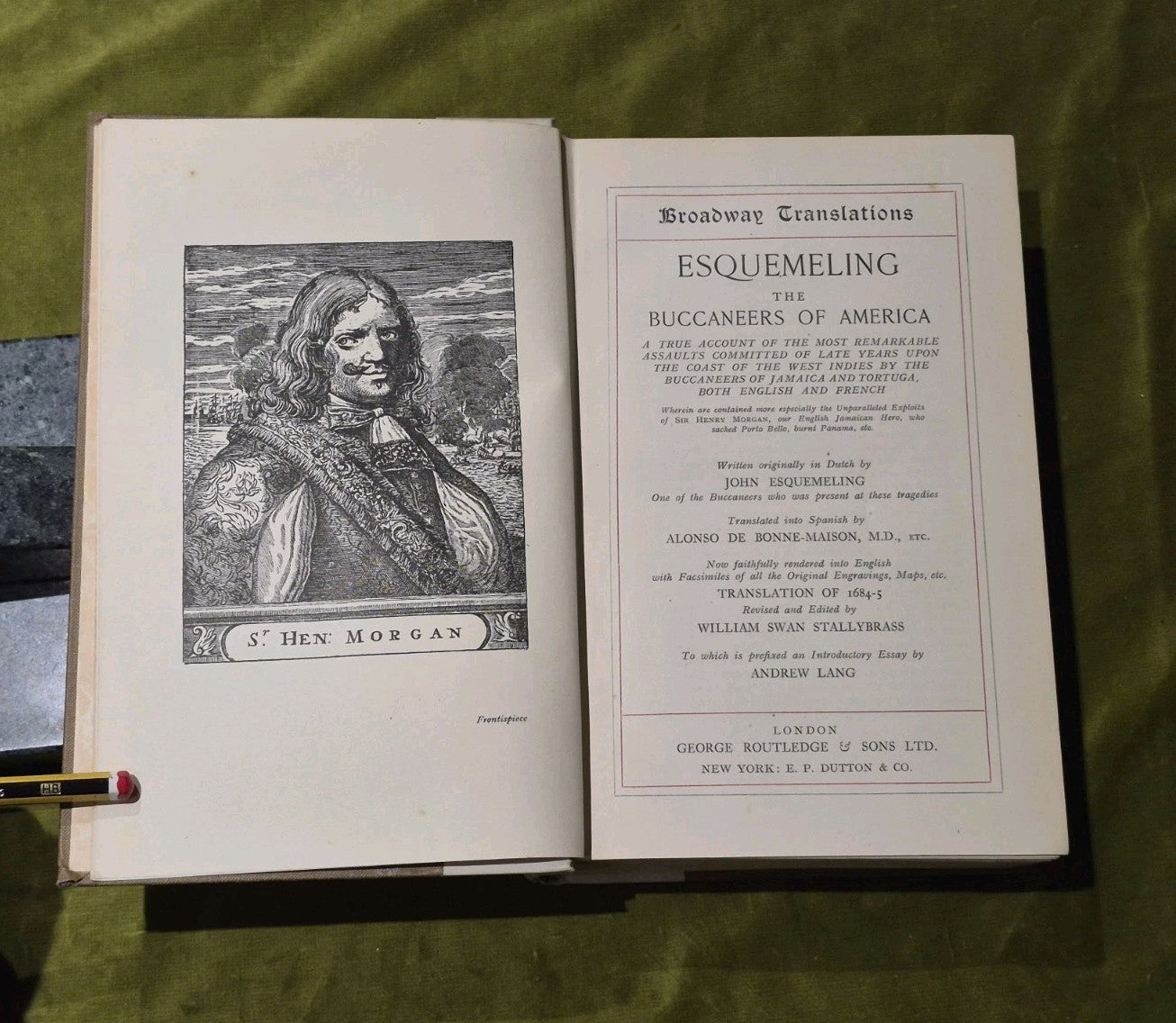 John Esquemeling The Buccaneers of America 1st Broadway Edition Andrew Lang Int.2
