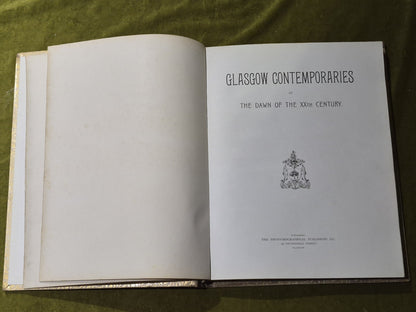 Glasgow Contemporaries At the Dawn of the XXth Century Large Gilded Vellum 19014