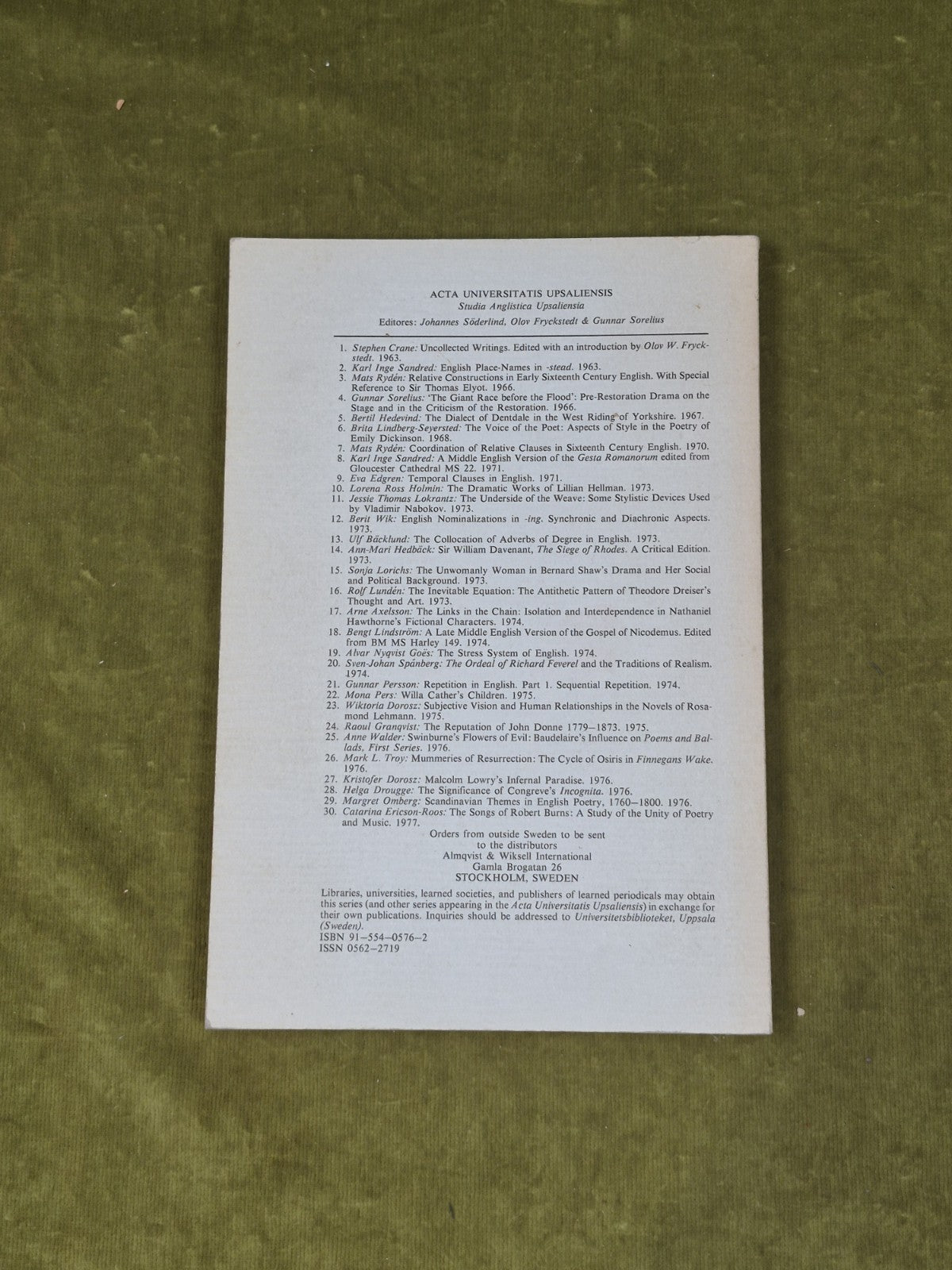 The Songs of Robert Burns a Study of Poetry and Music - Catriona Ericson-Roos1