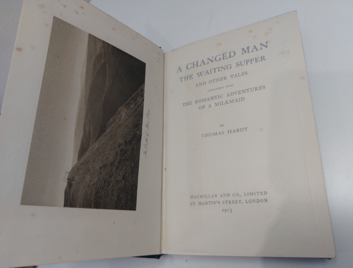 1st Edition 1st Print 1913 A CHANGED MAN Thomas Hardy Wessex Novels XVIII3