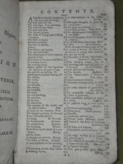 A Collection of English Prose and Verse Alexander Barrie use of Schools 17997