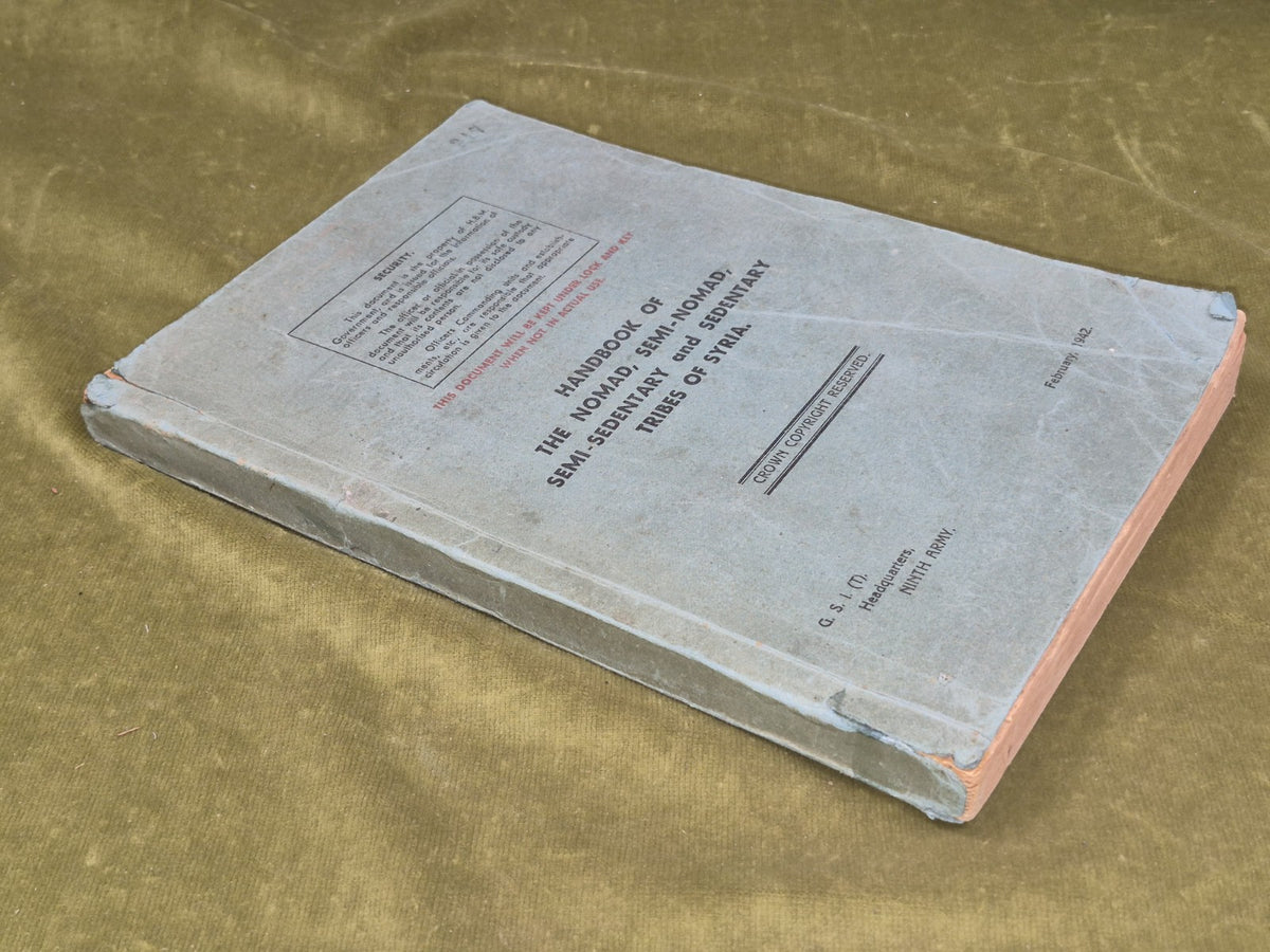 Handbook of the Nomad Semi-Nomad Semi-Sedentary Sedentary Tribes of Syria 1