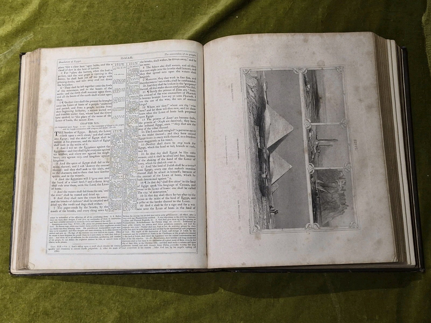 John Brown’s Self Interpreting Bible. Both Volumes (complete) Blackie Circa 18457
