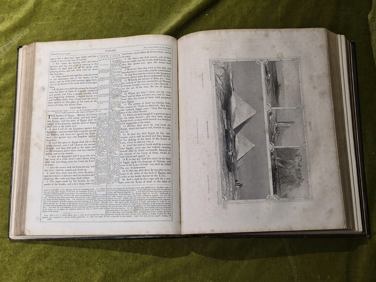 John Brown’s Self Interpreting Bible. Both Volumes (complete) Blackie Circa 18457