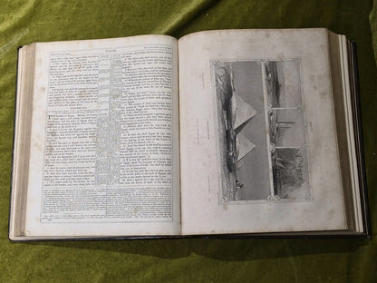 John Brown’s Self Interpreting Bible. Both Volumes (complete) Blackie Circa 18457
