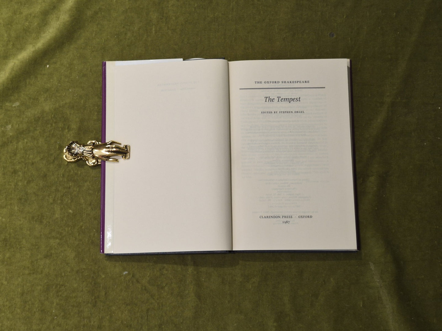 The Oxford Shakespeare - The Tempest - Ed. Stephen Orgel VGC HB DJ3