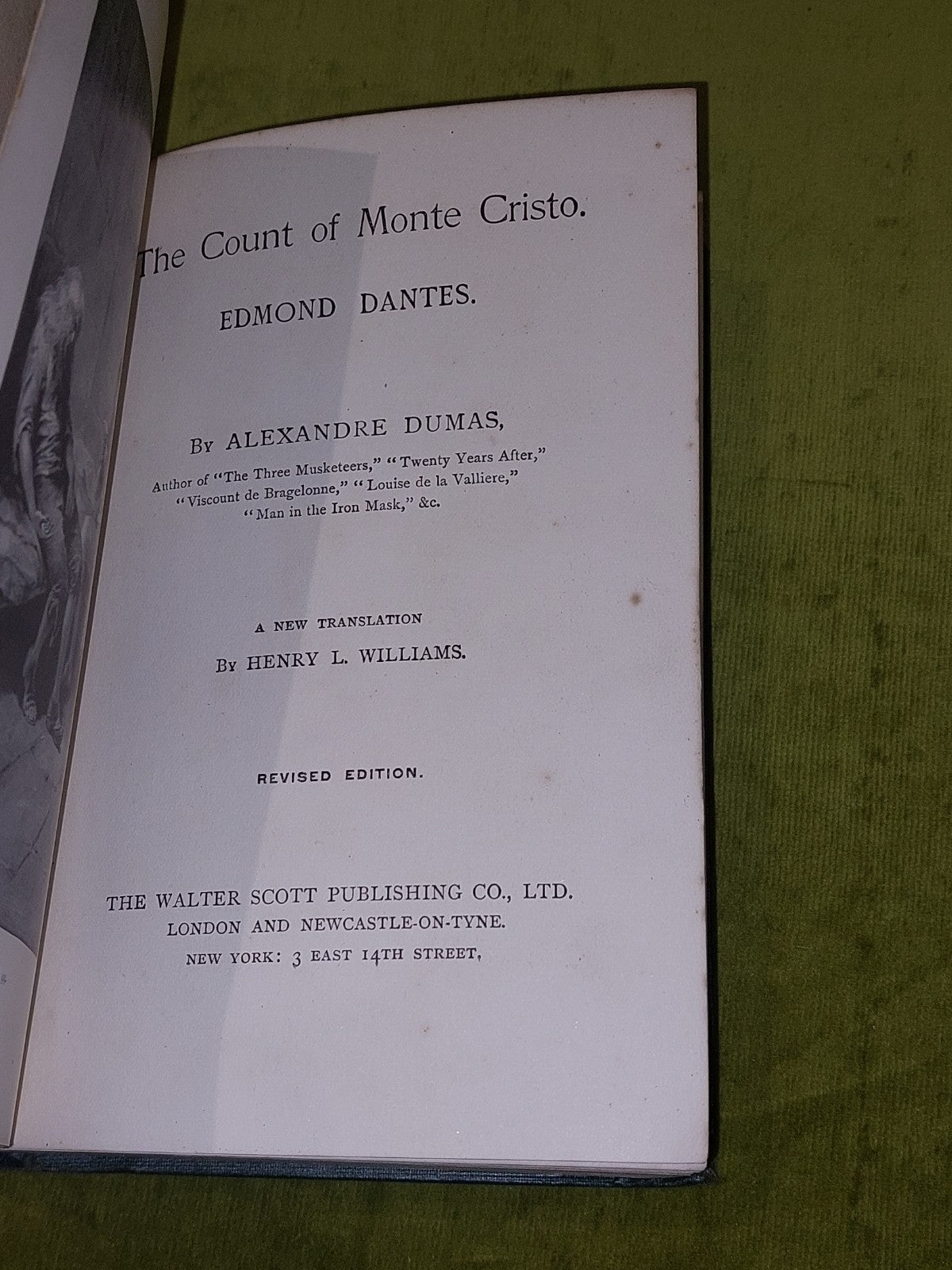 Monto Cristo : Revenge Of Dantes & Edmund Dantes By Alexander Dumas In 2 Volumes5