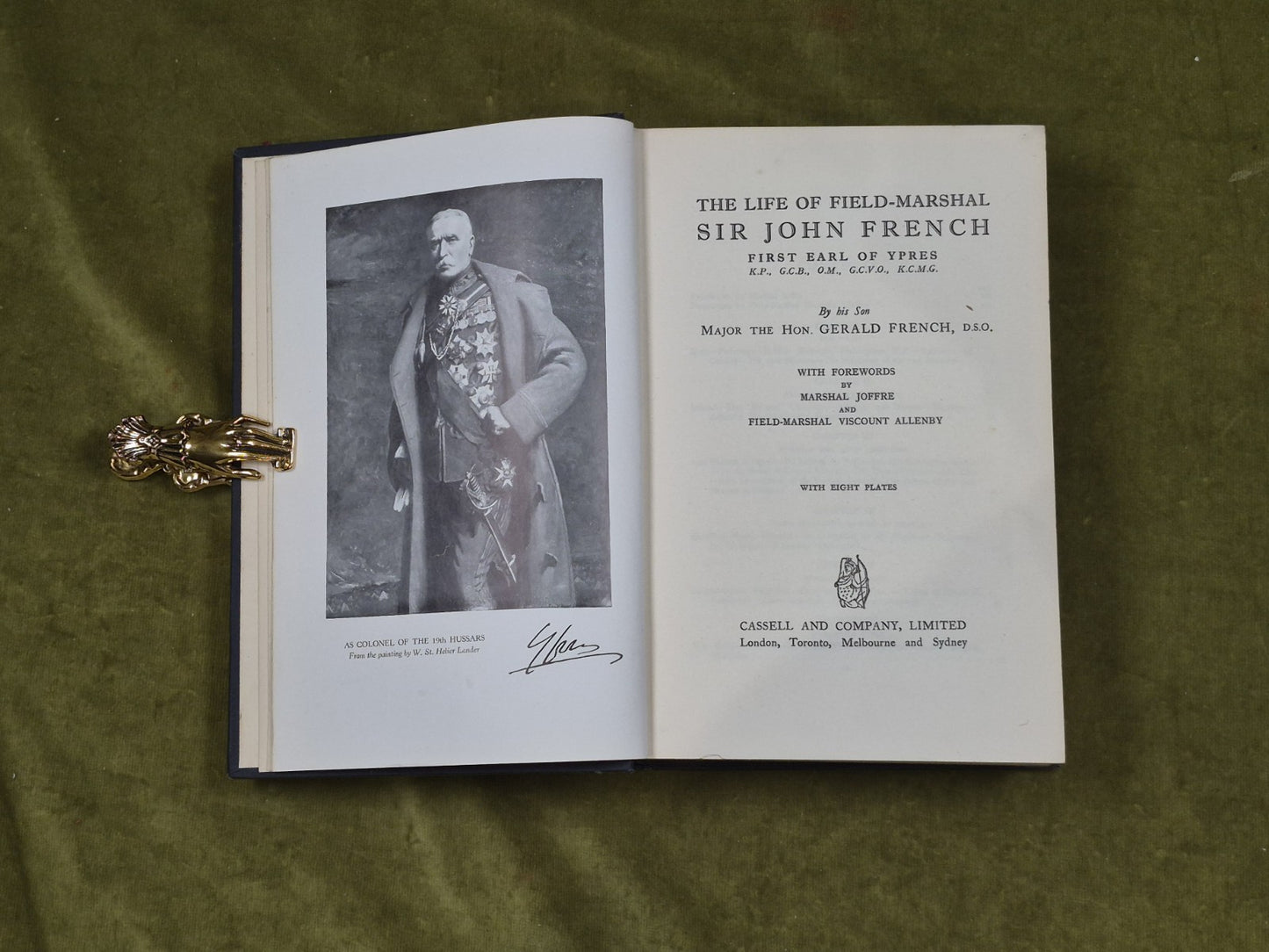 The Life of Field-Marshal Sir John French - Gerald French, Cassell 1931 1st4