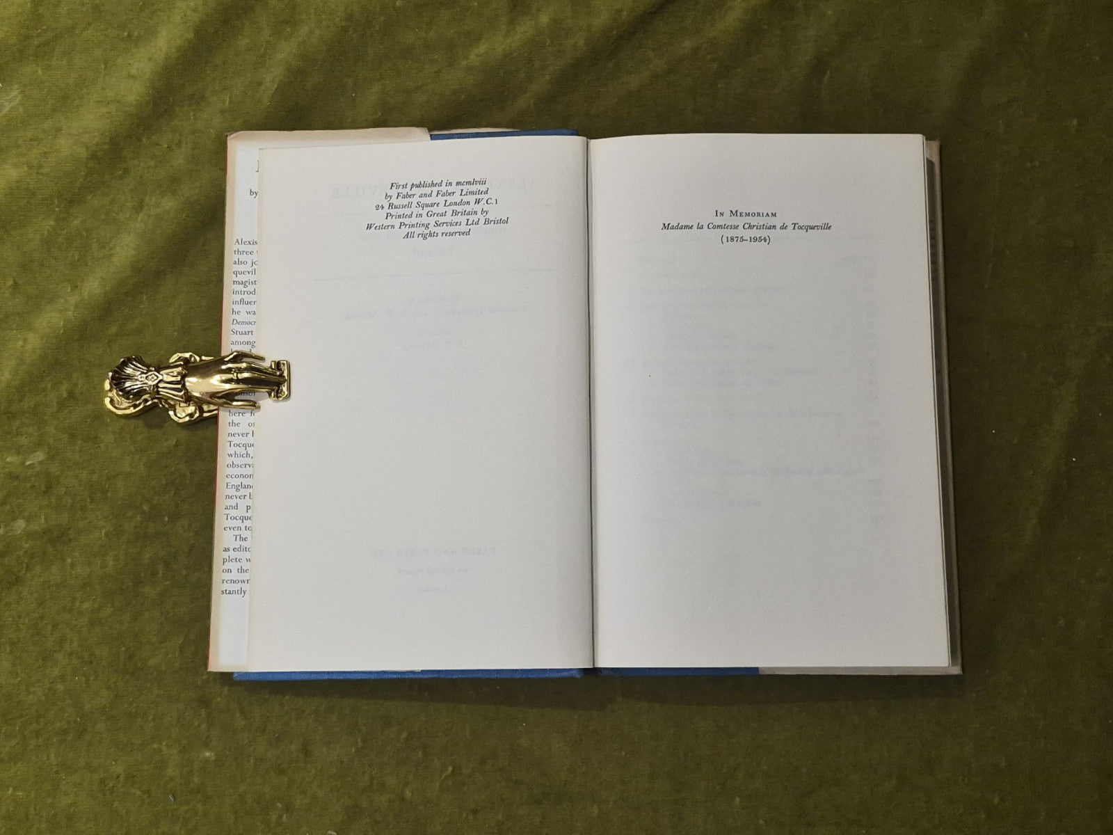 Alexis De Tocqueville - Journeys to England and Ireland, Faber & Faber 1958 1st4