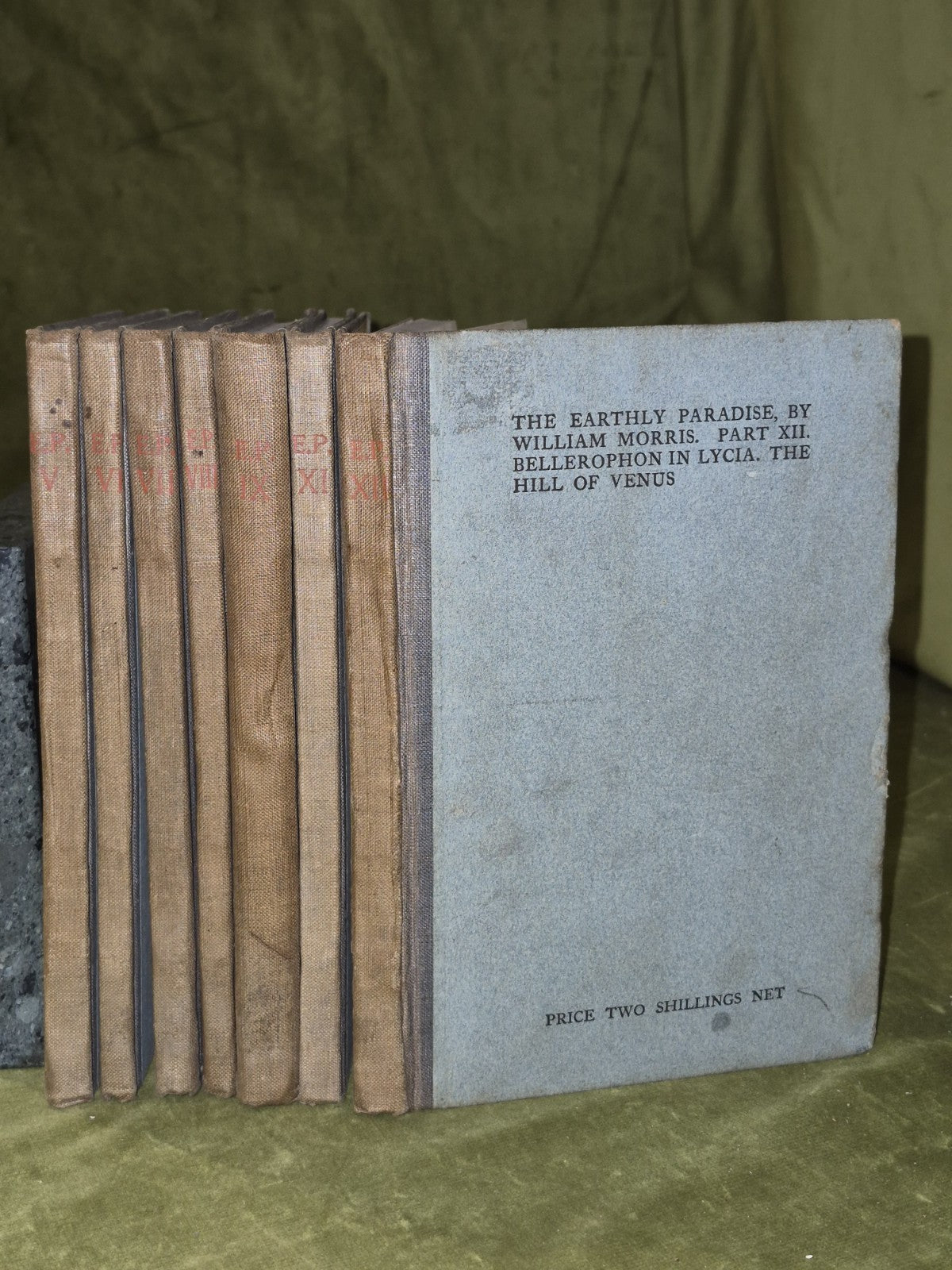 The Earthly Paradise William Morris (5 6 7 8 9 11) 7 of Twelve Volumes 19050