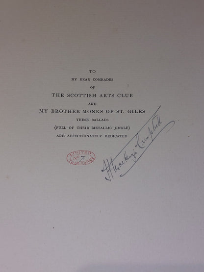 The Calton Ballads (1898) Catter Thun  Limited  Signed  First Edition 5