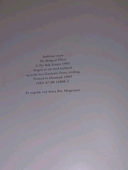 stedernes vaesen / the being of places by per bak jensen (1993) Art Hb Book5