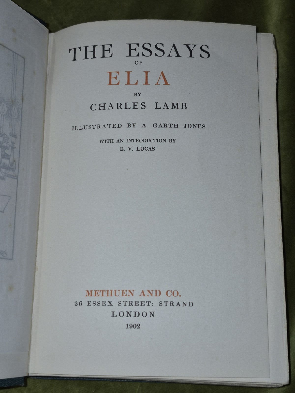 Essays of Elia by Charles Lamb illus. A. Garth Jones (1902)8