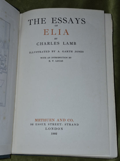 Essays of Elia by Charles Lamb illus. A. Garth Jones (1902)8