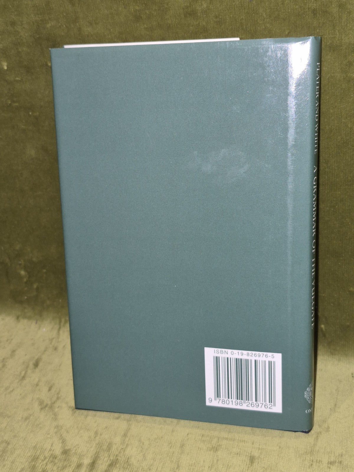 A Grammar of the Vulgate: An Introduction (1997) Plater and White2