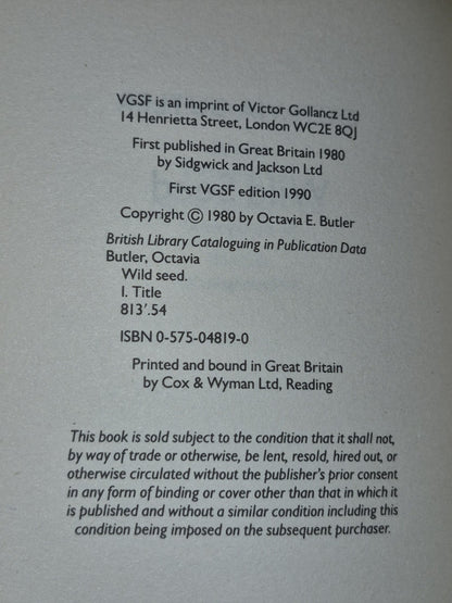 Patternist Series Octavia Butler Survivor Clay's Ark Mind of My Mind 1st Sphere17