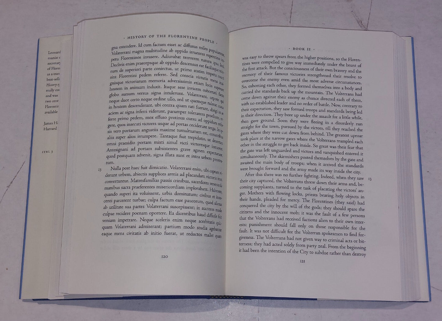 History of the Florentine People, Volume 1: Books I-IV By Leonardo Bruni Hb Book5
