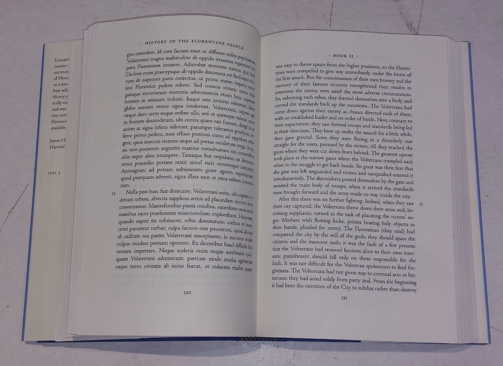 History of the Florentine People, Volume 1: Books I-IV By Leonardo Bruni Hb Book5